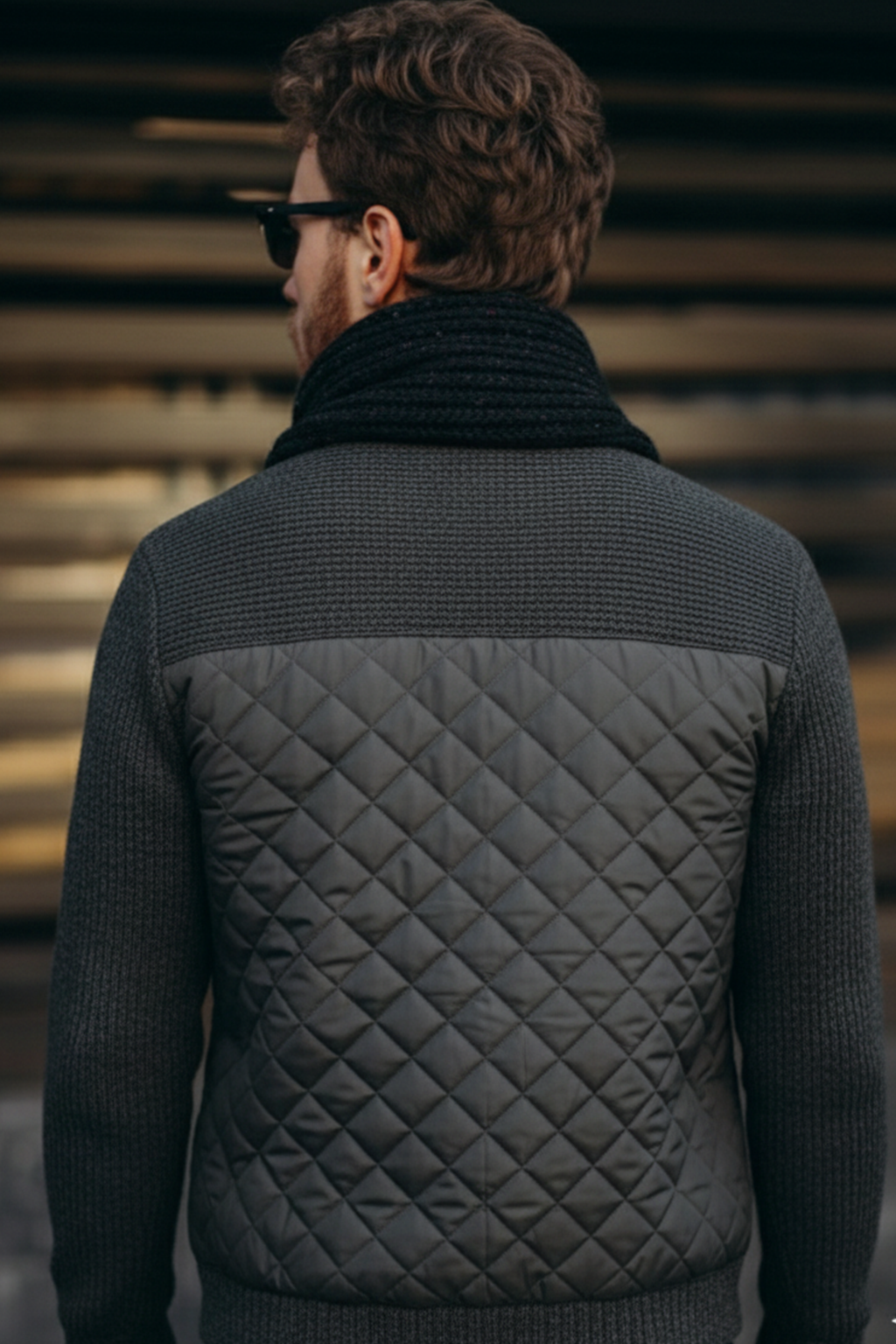 Veste Matelassée en Maille | Antoine – Anthracite
